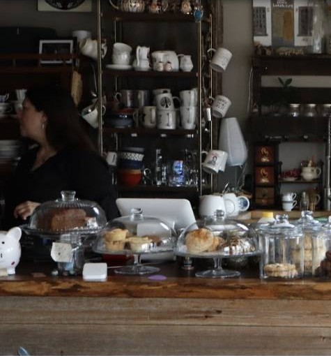 The compact Lukaya Cafe room where musicians and listeners gather
